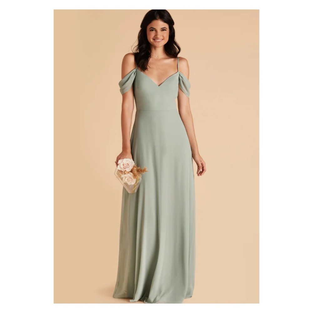 Devin convertible dress - chiffon, sage, XS